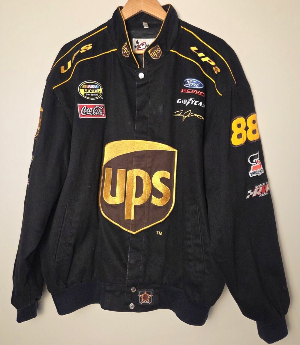VTG Dale Jarrett 88 NASCAR Jacket XL Chase Authentics Ford UPS Nextel Cup Cotton